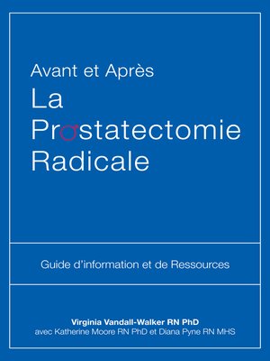 cover image of Avant et Après La Prostatectomie Radicale